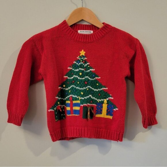 Kids Vintage Knit Christmas Sweater